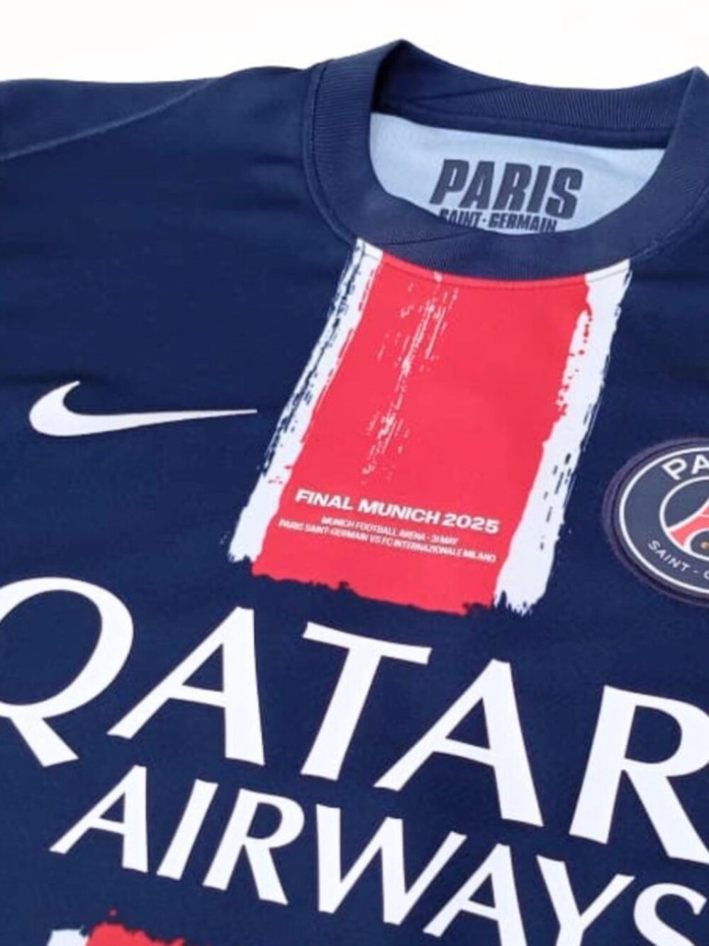 PSG; Paris Saint-Germain Final Munich 2025 Home Jersey – Achraf Hakimi #2 Large - Picture 5 of 6
